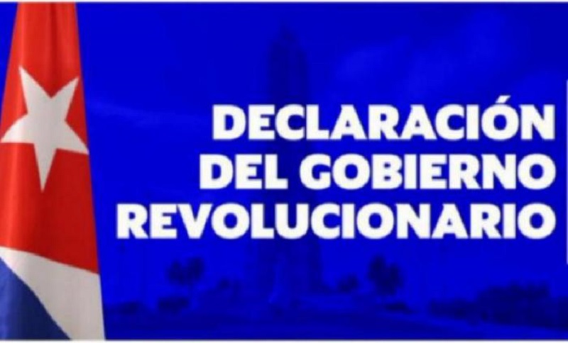 Declaración del Gobierno Revolucionario Cubano