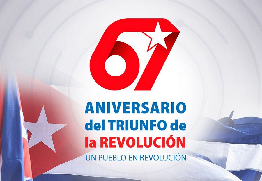 Aniversario 67 de la Revolución Cubana
