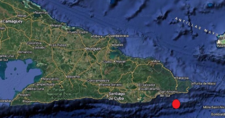 sismo perceptible en la región oriental de Cuba