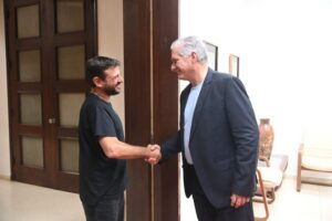 Sostiene Díaz-Canel encuentro con líder argentino de Patria Grande