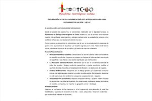 Comunidad de fe cubana reitera condena a escalada violenta de EE.UU.