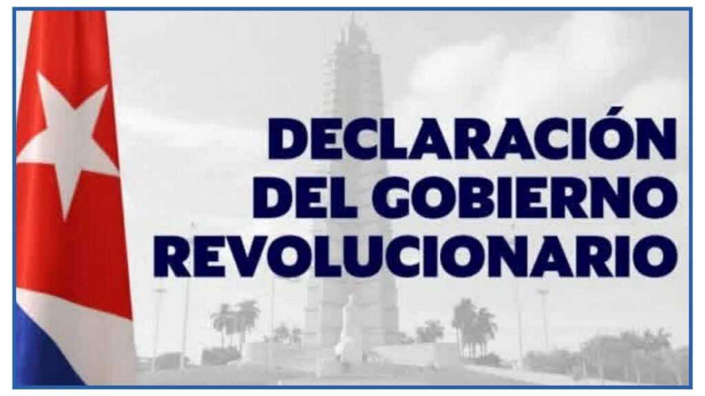 Declaración del Gobierno Revolucionario