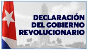 Declaración del Gobierno Revolucionario