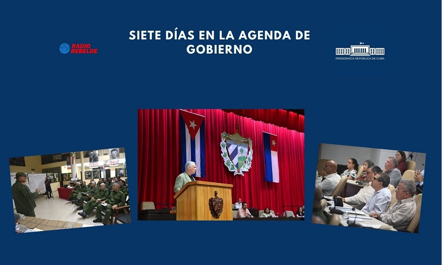 Siete días en la agenda de Gobierno