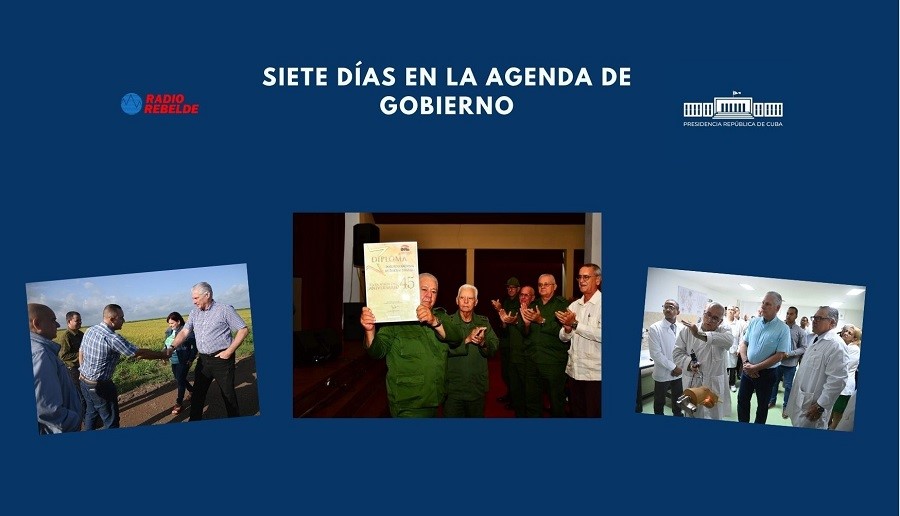 Siete días en la agenda de Gobierno