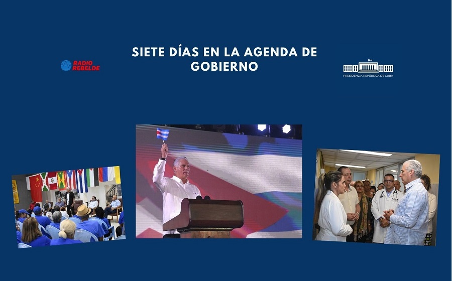 Siete días en la agenda de Gobierno