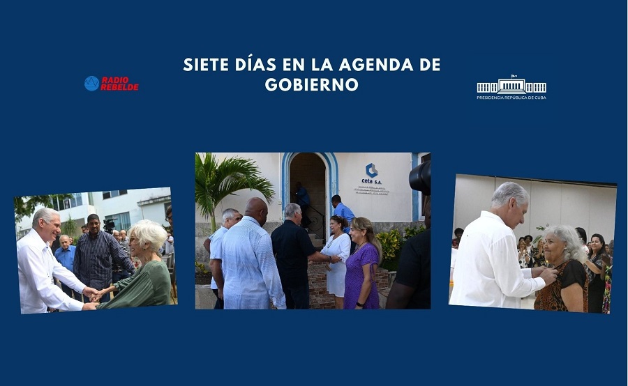 Siete días en la agenda de Gobierno