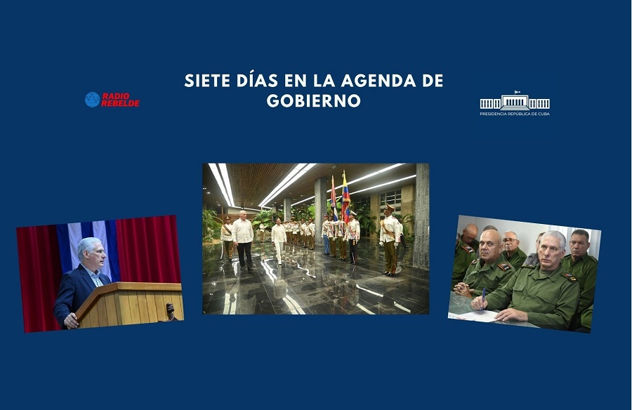 Siete días en la agenda de Gobierno