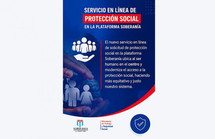 Habilitan servicio en línea para solicitar protección social a través de la plataforma Soberanía