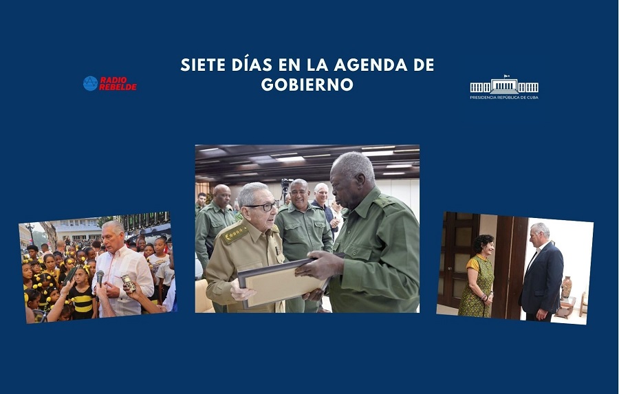 Siete días en la agenda de Gobierno