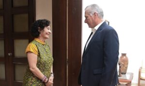Recibe Díaz-Canel a la Subdirectora General de Prioridad África y Relaciones Exteriores de la UNESCO