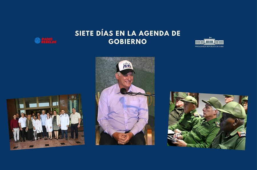 Siete días en la agenda de Gobierno